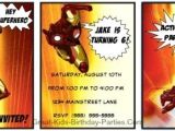 Iron Man Birthday Party Invitations Iron Man Invitations