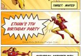 Iron Man Party Invites Iron Man Invitations