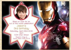 Iron Man Party Invites Items Similar to Iron Man Printable Birthday Invitation
