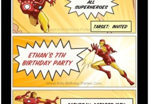 Iron Man Party Invites Looking for Ideas for Kids Birthday Parties