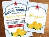 Italian Bridal Shower Invitations Italian themed Wedding Bridal or Baby Shower Invitation