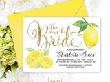 Italian Bridal Shower Invitations Lemon Bridal Shower Invitation Fresh Lemon and Faux Gold