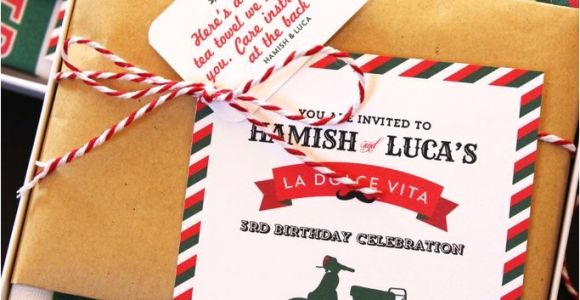 Italian themed Birthday Party Invitations Italian Inspired Birthday Party for Kids Popsugar Moms