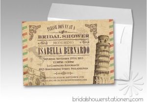 Italian themed Bridal Shower Invitations Love these Vintage Italian Bridal Shower Invitations