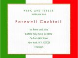 Italian themed Party Invitation Template Italian Kind Country Flags