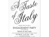 Italian themed Party Invitation Template Italian themed Dinner Engagement Party Invite Zazzle Com