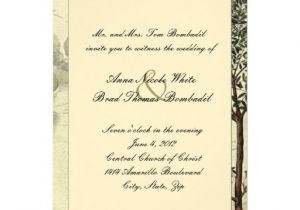 Italian Wedding Invitations Wording Vintage Italian Myrtle Tree Wedding Invitation Zazzle