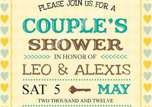 Jack and Jill Baby Shower Invitation Wording Bridal Shower Invitations Couples Bridal Shower