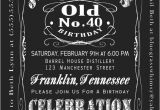 Jack Daniels 40th Birthday Invitations 40th Birthday Jack Daniels Whiskey Label Invitation 5×7 by