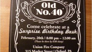 Jack Daniels 40th Birthday Invitations Jack Daniel S Inspired 40th Birthday Party Hostess with