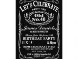 Jack Daniels 40th Birthday Invitations Jack Daniels Whiskey Birthday Party Invitation