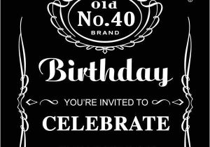 Jack Daniels Party Invitation Template Free Jack Daniels In 2019 21st Birthday Invitations Jack