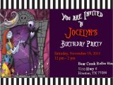 Jack Skellington Birthday Invitations Jack Skellington Birthday "jocelyn S Nightmare before