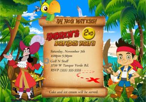 Jake and the Neverland Pirates Party Invitations Free Printable Jake and the Neverland Pirates Birthday