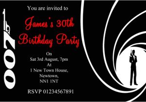 James Bond Party Invitation Wording James Bond Party Invitations
