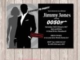 James Bond Party Invitations James Bond 007 Birthday Invitation You Print by Deezee