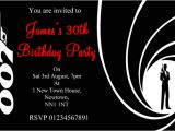 James Bond Party Invitations James Bond Party Invitations