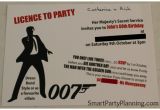 James Bond Party Invitations James Bond theme Party