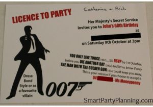 James Bond Party Invitations James Bond theme Party