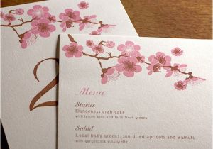 Japanese Cherry Blossom Wedding Invitations Cherry Blossom Invites Letterpress Wedding Invitation Blog