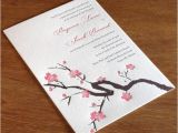 Japanese Cherry Blossom Wedding Invitations Cherry Blossom Wedding Day Inspiration Letterpress