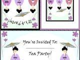 Japanese Tea Party Invitations Free Printable Tea Party Invitations Japanese
