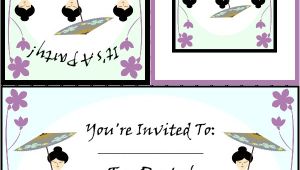 Japanese Tea Party Invitations Free Printable Tea Party Invitations Japanese