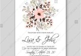Japanese Wedding Invitation Template Sakura Japanese Wedding Invitation Printable Vector Card