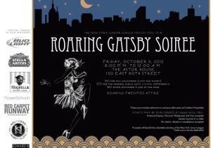 Jay Gatsby Party Invitation Invite New York Junior League 39 S Roaring Gatsby soiree