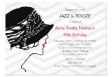 Jazz Party Invitations Jazz Booze Great Gatsby Birthday Invitation Zazzle