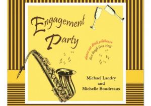Jazz Party Invitations Personalized Saxophone Invitations Custominvitations4u Com