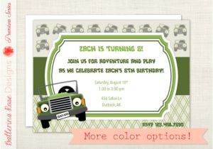 Jeep Baby Shower Invitations Items Similar to Jeep Safari Adventure Birthday Party