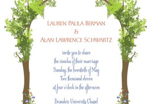 Jewish Wedding Invitation Template Wedding Invitation Wording Jewish Wedding Invitation