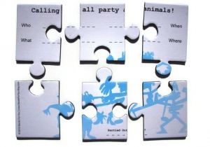 Jigsaw Puzzle Party Invitations Creative Invitations Invitations Pinterest Creative