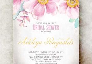 Joann Fabrics Wedding Invitations Floral themed Bridal Shower Brunch Bridal Shower