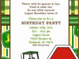 John Deere Party Invitations Free Items Similar to Customizable Printable John Deere Invite