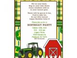 John Deere Tractor Birthday Party Invitations Large John Deere Invitation Templates John Deere