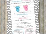 Joint Baby Shower Invitation Wording Joint Baby Shower Invitation Double Shower Mustache and Bow