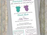 Joint Baby Shower Invitation Wording Joint Baby Shower Invitation Polka Dot Onesies Purple and