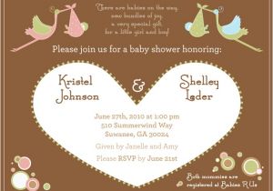 Joint Baby Shower Invitation Wording Joint Baby Shower Invitations