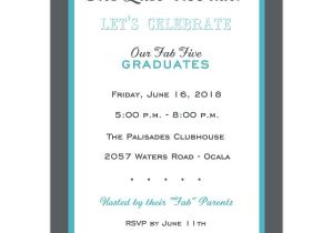 Joint Graduation Party Invitations Choose Your Color Joint Graduation Party Invitations