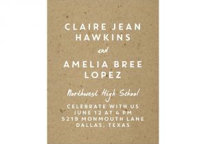 Joint Graduation Party Invitations Joint Party Kraft Collage Graduation Announcements