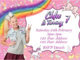 Jojo Siwa Party Invitation Template Personalised Jojo Siwa Party Invites X12 with Envelopes