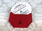 Jordan Baby Shower Invitations Jordan Jumpman Inspired Baby Shower Diaper by Lovinglymine