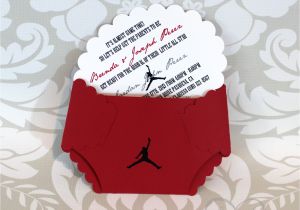 Jordan Baby Shower Invitations Jordan Jumpman Inspired Baby Shower Diaper by Lovinglymine