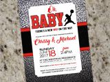 Jordan themed Baby Shower Invitations Air Jordan Baby Shower Invitations Baby Jumpman Customized