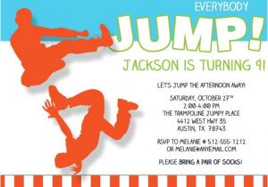 Jump Birthday Invitation Template Everybody Jump Birthday Invitation Printable by