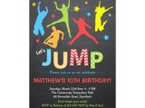 Jump Birthday Invitation Template Jump Invitation Trampoline Birthday Invitation Zazzle