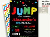 Jump Party Invitation Template Jump Invitation Jump Birthday Invitation Jump Party Invite