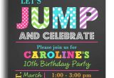 Jump Party Invitation Template Jump Invitation Printable or Printed with Free Shipping